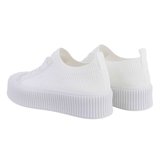 Lage witte textiel sneaker Phea._