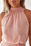 Rose mini jurk met dots._