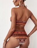 Rode tribal boho bikini._