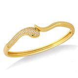 Goldplated slangen armband._