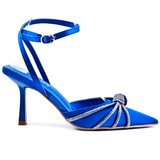 Blauwe elegante pump Sabrina._