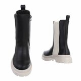 Zwarte two tone Chelsea boot Angelique._