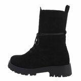 Hoge zwarte suede boot Milenka_