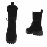 Hoge zwarte suede boot Milenka_