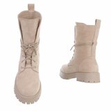 Hoge beige suede boot Milenka_