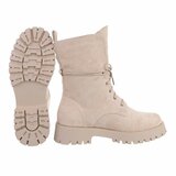 Hoge beige suede boot Milenka_