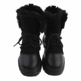 Zwarte daimen winterboot Nelma._