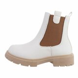 Wit-bruine Chelsea boot Amelle._