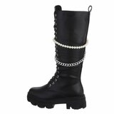 Hoge zwarte fashion boot Concha._