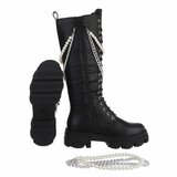 Hoge zwarte fashion boot Concha._