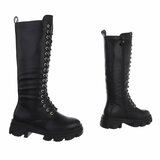 Hoge zwarte fashion boot Concha._