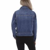 Korte trendy blue jeans jacket._