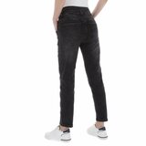 Zwarte pencil jeans broek._