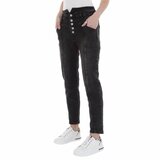 Zwarte pencil jeans broek._