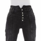 Zwarte pencil jeans broek._