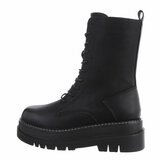 Zwarte halfhoge boot Alouette._