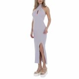 Violet 3/4 bodycon jurk met split._