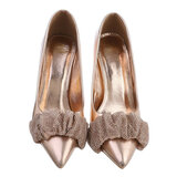 Champagne high heel pump Azia._