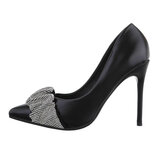 Zwart high heel pump Azia._