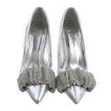 Zilveren high heel pump Azia._