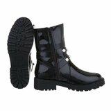 Trendy zwarte lak boot Ayla._