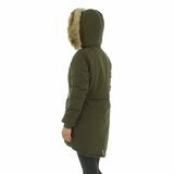 Trendy midi kaki groene parka jas._