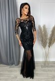 Elégante robe de gala noire_