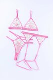 Wit-rose kanten lingerie set Alime_