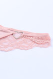 Set de lingerie rose cut out Alisar._