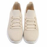 Trendy lage beige sock sneaker Amitis._