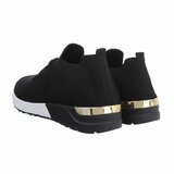 Trendy lage zwarte sock sneaker Amitis._