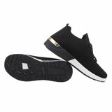 Trendy lage zwarte sock sneaker Amitis._