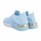 Trendy lage licht-blauwe sock sneaker Amitis._