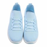 Trendy lage licht-blauwe sock sneaker Amitis._