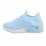 Trendy lage licht-blauwe sock sneaker Amitis._