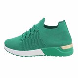 Trendy lage groene sock sneaker Amitis._