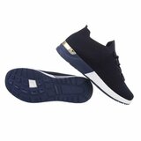 Trendy lage donker blauwe sock sneaker Amitis._