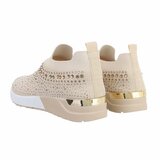 Lage beige sock sneaker Elsy._