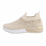 Lage beige sock sneaker Elsy._