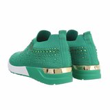 Lage groene sock sneaker Elsy._