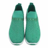 Lage groene sock sneaker Elsy._