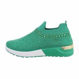 Lage groene sock sneaker Elsy._