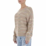 Pull over oversized taupe._