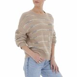 Pull over oversized taupe._