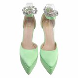 Licht groene high heel pump Asta._