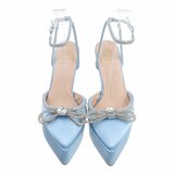 Fashion hoge licht blauwe pump Aurea._