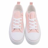 Lage rose textiel sneaker Cara._