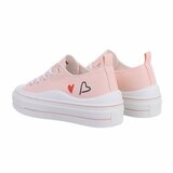 Lage rose textiel sneaker Cara._