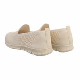 Beige lage textiel sneaker Nadia._