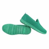 Groene lage textiel sneaker Nadia._